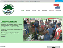 Tablet Screenshot of grenadafundforconservation.org